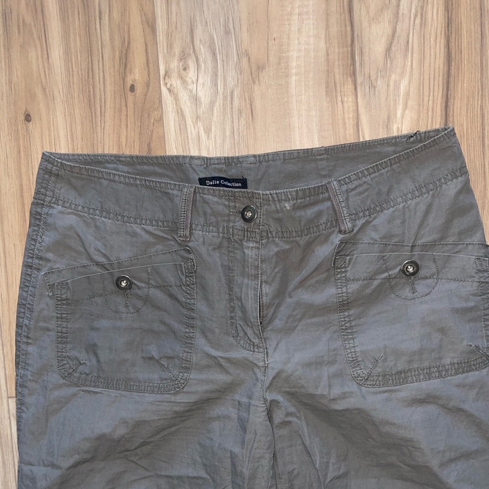 Dalia Collection 100% Cotton Taupe vintage Cargos